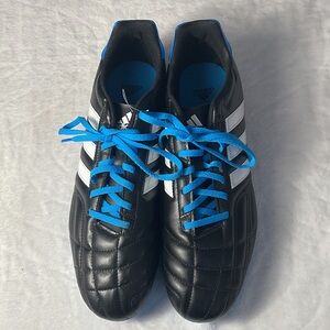 Adidas Men's Black and White Athletic Shoes